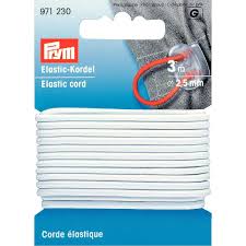 PRYM ELASTIC KORDEL 2,5MM weiss